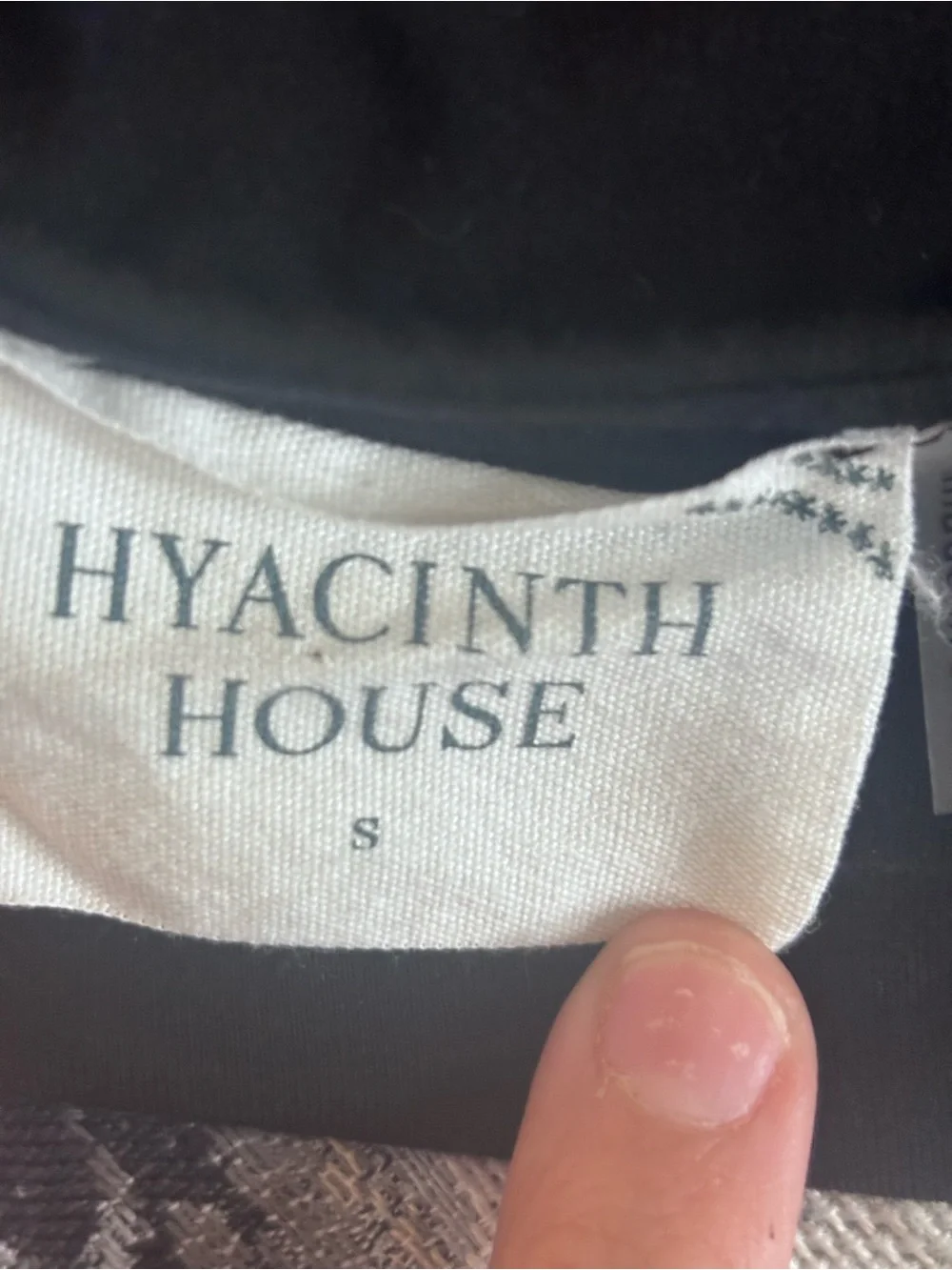 HYACINTH HOUSE Black Tulle Heart Sleeve Blouse